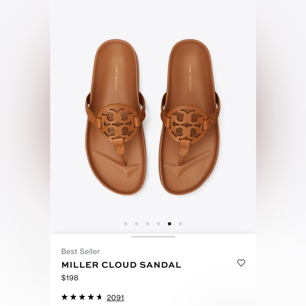 Tory Burch- Miller Cloud Sandal 7.5